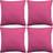 vidaXL 131572 Cushion Cover Pink (80x80cm)