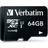 Verbatim Tablet MicroSDXC Class 10 UHS-I U1 70/10MB 64GB+Adapter