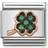 Nomination Composable Classic Link Four Leaf Clover Charm - Silver/Rose Gold/Green