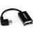StarTech Right Angle USB A-USB Micro-B OTG 2.0 0.1m