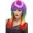 Smiffys Rainbow Rocker Wig Multi-Coloured