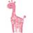 Amscan Foil Ballon Mom & Baby Giraffes SuperShape XL Pink