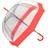 Soake Clear Dome Umbrella Red (EDSCDR)
