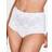 Miss Mary Lovely Jaquard and Lace Panty Girlde - White