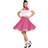 Widmann 50s Polka Dot Skirt Scarf Set Pink