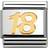 Nomination Composable Classic Link Gold Number 18 Charm - Silver/Gold