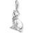 Thomas Sabo Charm Club Siamese Cat Charm Pendant - Silver/White/Black