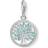 Thomas Sabo Charm Club Tree of Love Charm Pendant - Silver/White/Turquoise