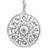 Thomas Sabo Charm Club Star Sing Coin Charm Pendant - Silver/Turquoise