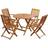 vidaXL 43380 Patio Dining Set, 1 Table incl. 4 Chairs