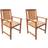 vidaXL 42626 2-pack Garden Dining Chair