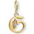 Thomas Sabo Charm Club Letter G Charm Pendant - Gold/White