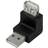LogiLink USB A-USB A 2.0 M-F Angled Adapter