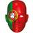 Rubies Portugal Flag Face Mask