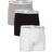 Calvin Klein Cotton Stretch Trunks 3-pack - Black/White/Grey Heather