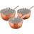 Tower Copper Forged Cookware Set with lid 3 Parts