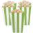 Amscan Popcorn Box Green/White 5-pack