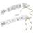 Ginger Ray Sash Mother of The Bride and Groom White/Gold 2-pack