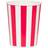 Unique Party Popcorn Box Small white/Red 4-pack