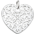 Thomas Sabo Ornament Heart Pendant - Silver
