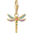 Thomas Sabo Charm Club Dragonfly Charm Pendant - Gold/Multicolor