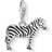Thomas Sabo Charm Club Zebra Charm Pendant - Silver/Black