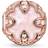 Thomas Sabo Lotus Bead Charm - Silver/Pink/Quartz
