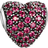 Thomas Sabo Red Pavé Heart Bead Charm - Silver/Red