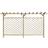 vidaXL Lattice Fence with Pergola 393.5x200cm