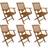 vidaXL 276357 6-pack Garden Dining Chair