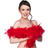 Wicked Costumes Feather Boa for Flapper Molls Red
