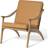 Warm Nordic Lean Back Leather Lounge Chair 78cm