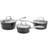 Stellar Rocktanium Cookware Set with lid 3 Parts