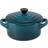 Le Creuset Deep Teal Stoneware Round with lid 0.25 L 10 cm