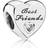 Pandora Friendship Heart Charm - Silver/Transparent