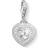 Thomas Sabo Charm Club Vintage Heart Charm Pendant - Silver/White