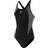 Speedo Boomstar Splice Flyback Swimsuit - Black/White