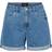 Vero Moda High Waisted Shorts - Blue/Light Blue Denim