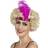 Smiffys Flapper Headband with Feather Pink