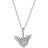 Pandora Pavé Heart & Angel Wings Necklace - Silver/Transparent