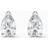Swarovski Attract Pear Earrings - Silver/White