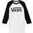Vans Kid's Classic Raglan T-Shirt - White/Black (VN0003P3YB2)