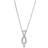 Swarovski Infinity Necklace - Silver/White
