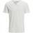 Jack & Jones Split Neck T-Shirt - White Cloud Dancer