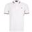 Fred Perry Twin Tipped Polo Shirt - White/Ice/Maroon