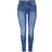 Only Blush Life Mid Ankle Skinny Fit Jeans - Blue/Medium Blue Denim