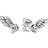 Pandora Sparkling Angel Wing Stud Earrings - Silver/Transparent