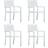 vidaXL 47884 4-pack Garden Dining Chair