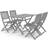 vidaXL 3057870 Patio Dining Set, 1 Table incl. 4 Chairs