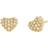 Michael Kors Love Pavé Heart Earrings - Gold/Transparent